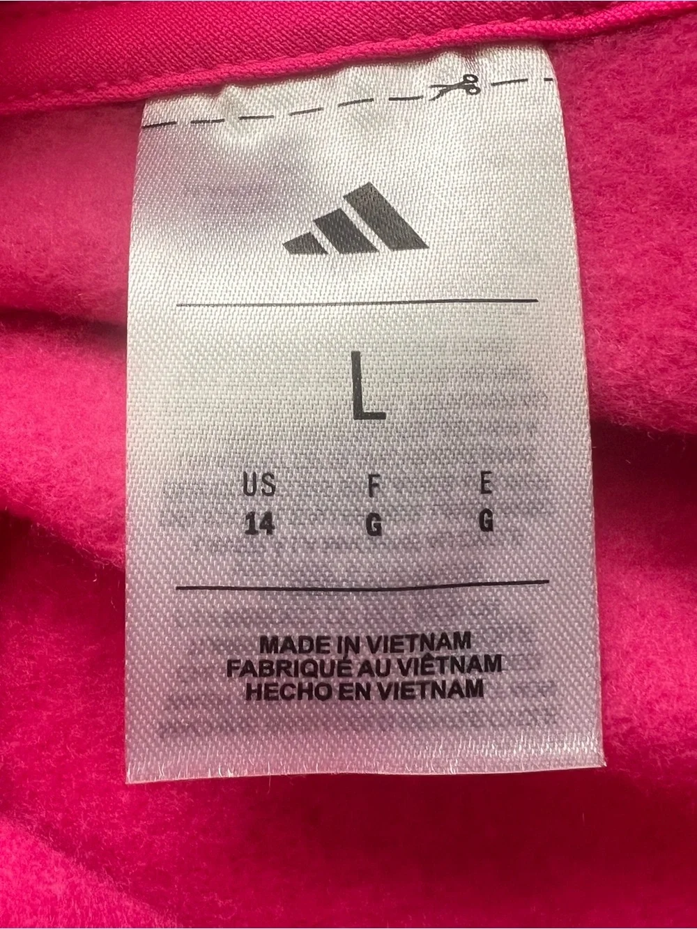 Adidas Girls Sweatsuit Jogger Set Large 14 Neon Pink Hoodie 2 Pc NWT Youth
